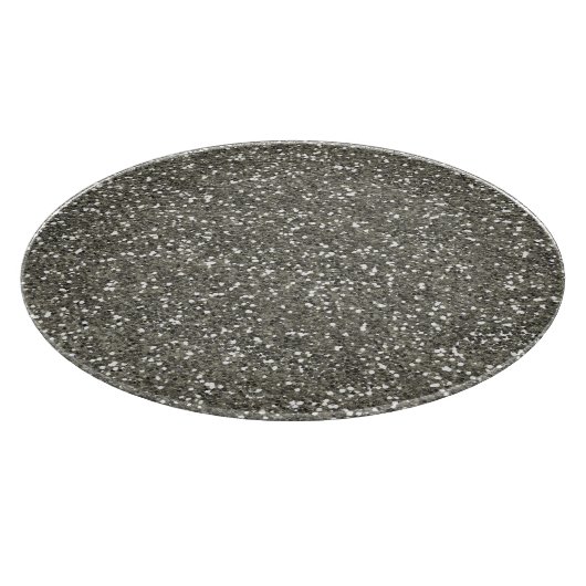 Stilvoller silberner Glitzer Schneidebrett (Ecke)
