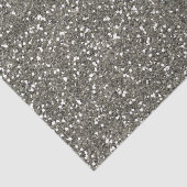 Stilvoller silberner Glitzer Seidenpapier (Ausschnitt)