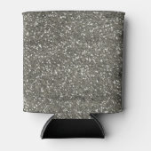 Stilvoller Silver Glitzer Dosenkühler (Vorderseite)