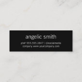 Stilvoller Skripttext Mini Visitenkarte (Rückseite)