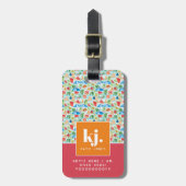 Stilvoller Sommer | Funny Personalisiert Monogram Gepäckanhänger (Vorderseite vertikal)