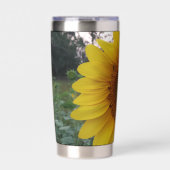 Stilvoller Sonnenblumenaufdruck Thermobecher (Vorderseite)