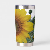 Stilvoller Sonnenblumenaufdruck Thermobecher (Rückseite)