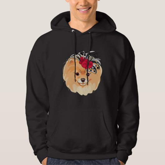 Stilvoller Spitz Hoodie (Vorderseite)