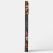 Stilvoller Spitz Hund bläserfarbene Grenze Case-Mate iPhone Hülle (Rückseite / Rechts)