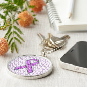 Stilvoller Strick zum Kristallrosa Band-Bewusstsei Schlüsselanhänger (Seite)