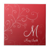 Stilvoller Strudel-kundenspezifisches Fliese (Vorderseite)