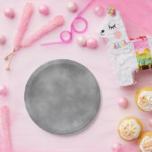 Stilvoller Sturmwolkeneffekt Grau Pappteller (Party)