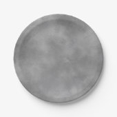 Stilvoller Sturmwolkeneffekt Grau Pappteller (Vorderseite)