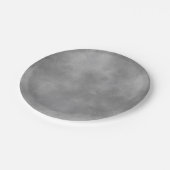 Stilvoller Sturmwolkeneffekt Grau Pappteller (Schrägansicht)