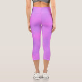 Stilvoller Sturmwolkeneffekt Rosa Capri Leggings (Rückseite)