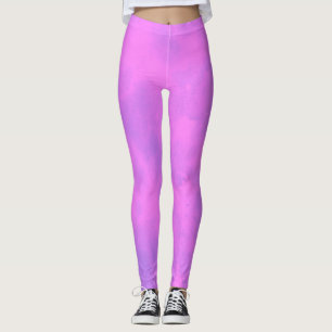 Stilvoller Sturmwolkeneffekt Rosa Leggings