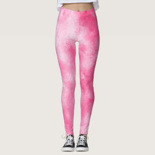 Stilvoller Sturmwolkeneffekt Rosa Leggings