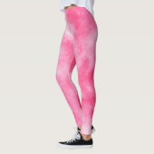 Stilvoller Sturmwolkeneffekt Rosa Leggings (Links)