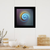 stilvoller Swirl Poster (Küche)
