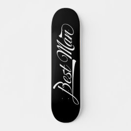 Stilvoller Trendy Black Retro Typografy Trauzeuge Skateboard