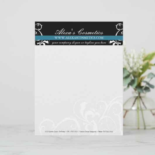 Stilvoller u. mutiger Briefkopf (Stehend Vorderseite)