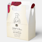 Stilvoller Uni-Abschluss Geschenkschachtel (Geöffnet)