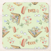 Stilvoller Untersetzer mit Buchmotiv (Vorderseite)