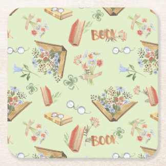 Stilvoller Untersetzer mit Buchmotiv