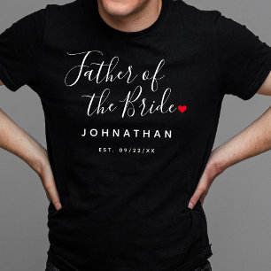 Stilvoller Vater der Braut T-Shirt