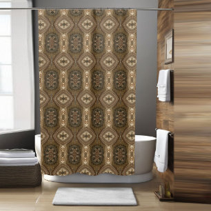 Stilvoller Vintage-Boho-Duschvorhang Duschvorhang
