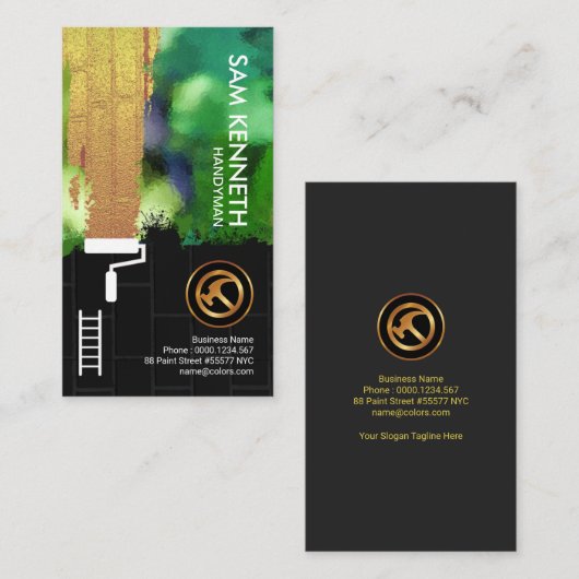 Stilvoller Visitenkarte (Vorne/Hinten)