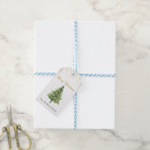 Stilvoller Weihnachtskiefernbaum, Konfetti Geschenkanhänger (Mit Garn)