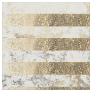 Stilvoller weißer Imitatgoldmarmor stripes Muster Stoff
