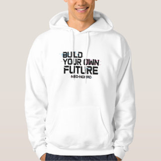 Stilvoller weißer Kapuzenpullover mit einzigartige Hoodie