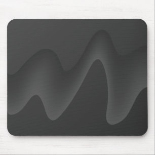 Stilvoller Wellen-Entwurf in dunkelgrauem. Mousepad