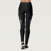 Stilvoller Wolf Dog Head Face Minimalismus Leggings (Rückseite)