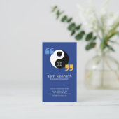 Stilvoller Yin Yang Sprache-Kasten-Übersetzer Visitenkarte (Stehend Vorderseite)