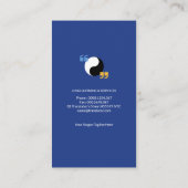 Stilvoller Yin Yang Sprache-Kasten-Übersetzer Visitenkarte (Rückseite)