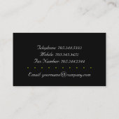 Stilvoller Zebra BusinessCards:: {Horizontal} Visitenkarte (Rückseite)