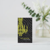 Stilvoller Zebra-Druck-Salon und Visitenkarte (Stehend Vorderseite)