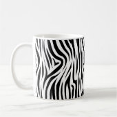 Stilvoller Zebra-Druck-Tierhaut Kaffeetasse (Links)