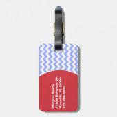 Stilvoller Zickzack u. Krabben-Gepäck-Umbau Gepäckanhänger (Rückseite vertikal)