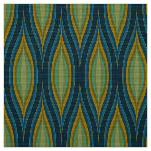 stilvolles 70er Mod Retro-Gewebe Stoff (Muster)