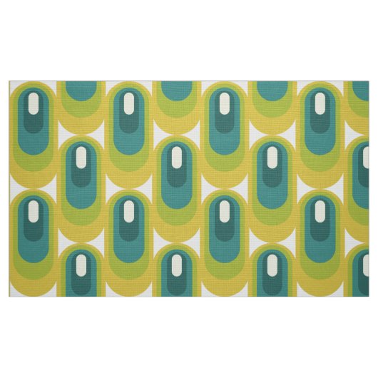 stilvolles 70er Retro Mod-Gewebe Stoff (Fat Quarter (45,7 x 55,9 cm))