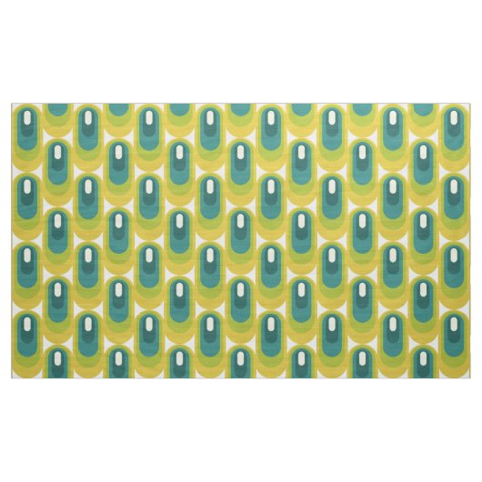 stilvolles 70er Retro Mod-Gewebe Stoff (Yard (91,4 cm))