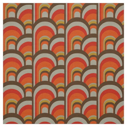 stilvolles 70er Retro Mod-Gewebe Stoff (Muster)