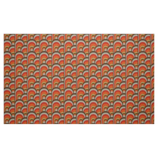 stilvolles 70er Retro Mod-Gewebe Stoff (Fat Quarter (45,7 x 55,9 cm))