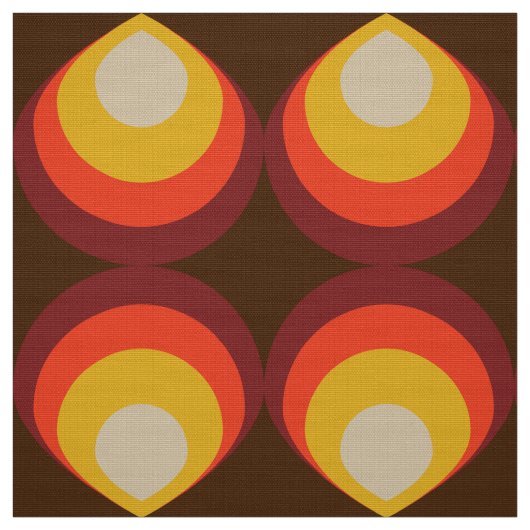 stilvolles 70er Retro Mod-Gewebe Stoff (Muster)