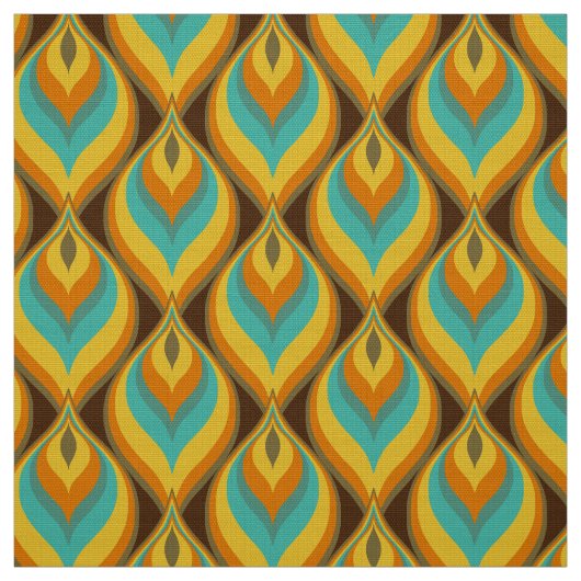 stilvolles 70er Retro Mod-Gewebe Stoff (Muster)