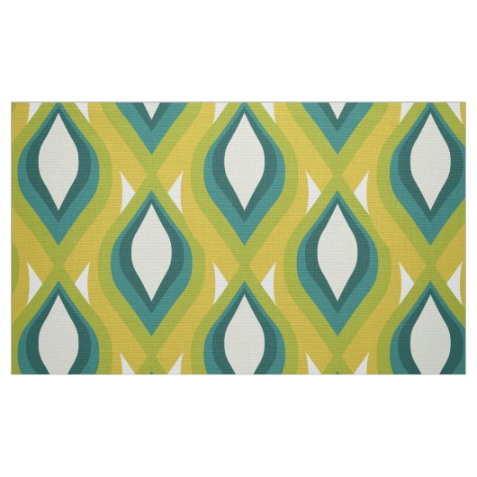 stilvolles 70er Retro Mod-Gewebe Stoff (Fat Quarter (45,7 x 55,9 cm))