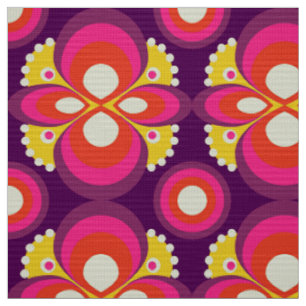 stilvolles 70er Retro Mod-Gewebe Stoff