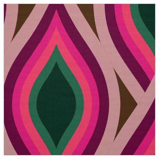 stilvolles 70er Retro Mod-Gewebe Stoff (Muster)