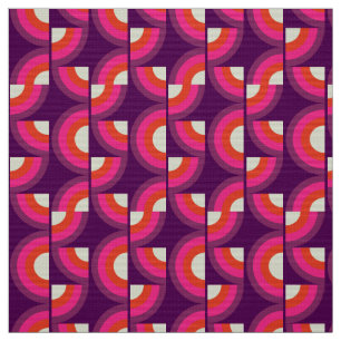 stilvolles 70er Retro Mod-Gewebe Stoff