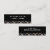 Stilvolles, abgerundetes Quadrat-Muster Mini Visitenkarte (Vorne/Hinten)